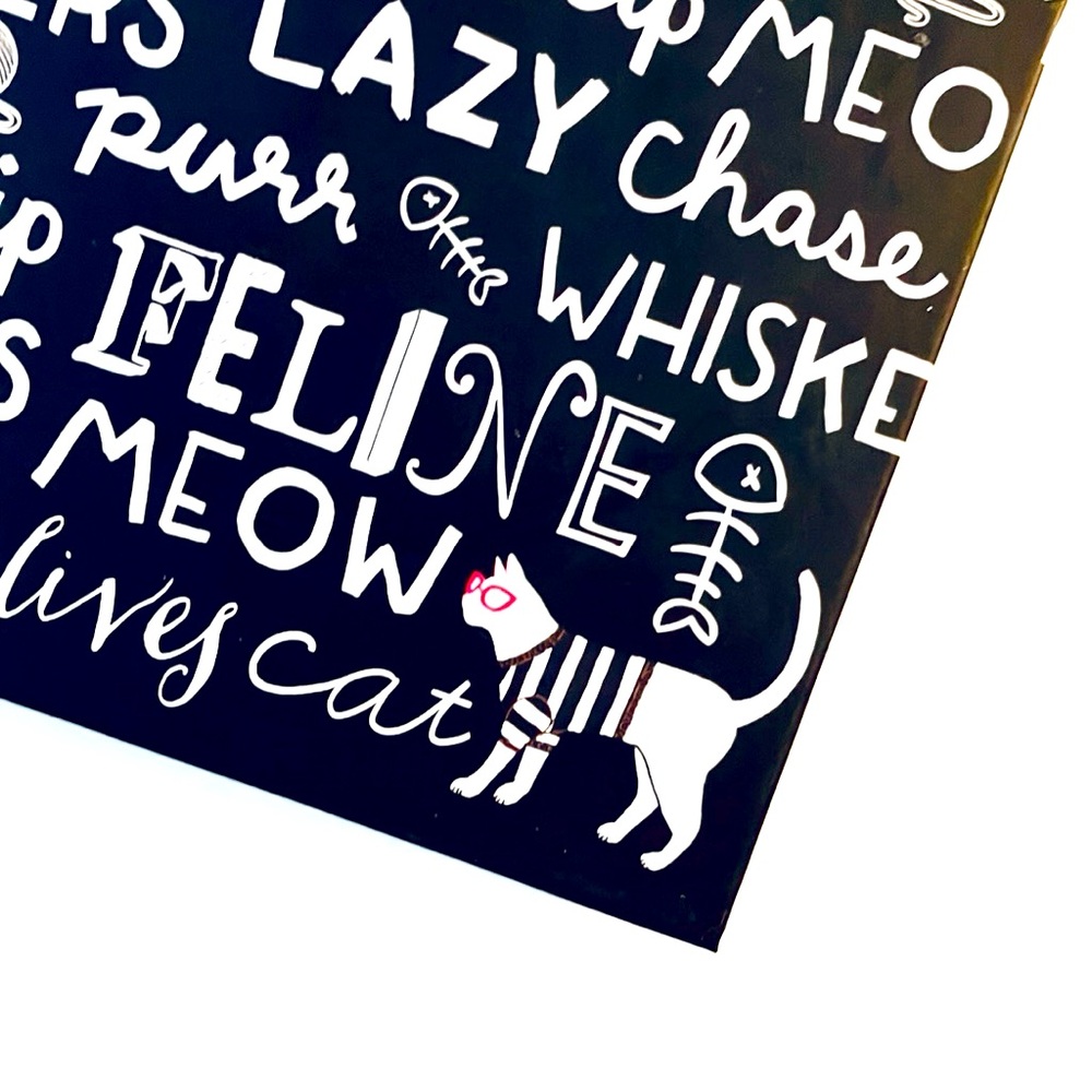 Black and White Hardback Cat Journal